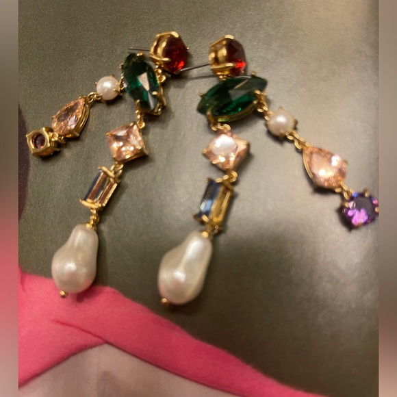Kate Spade NWOT Elegant Multicolor Drop Earrings - Picture 4 of 5